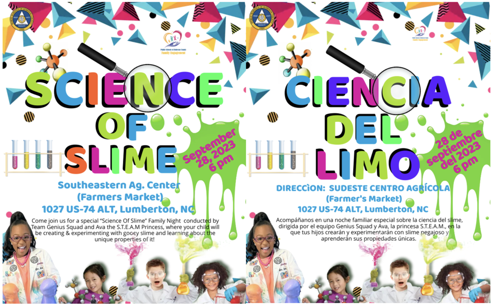 SAVE THE DATE FOR SEPT. 28 “SCIENCE OF SLIME” FAMILY NIGHT EVENT
