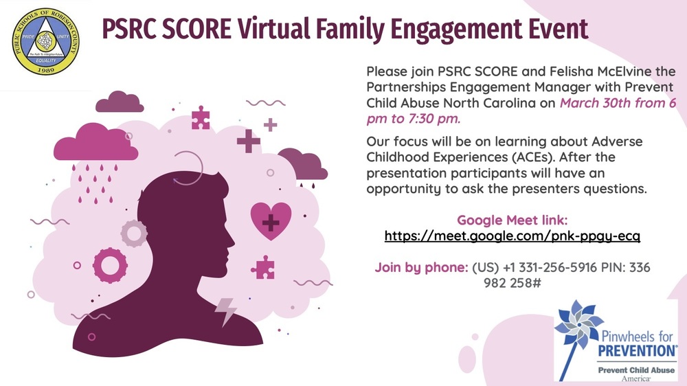 PSRC SCORE Virtual Family Engagement Event