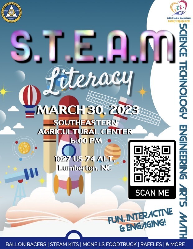 S.T.E.A.M Literacy Night Red Springs Middle School