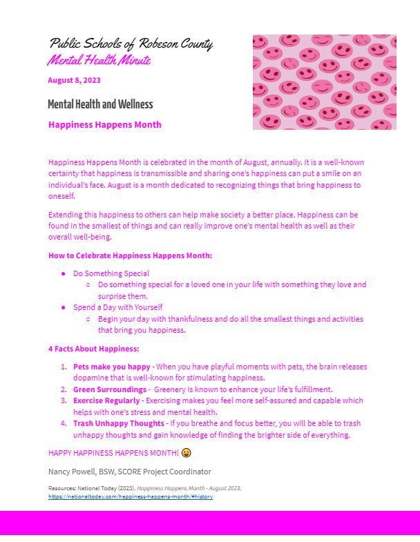 PSRC Mental Health Minute