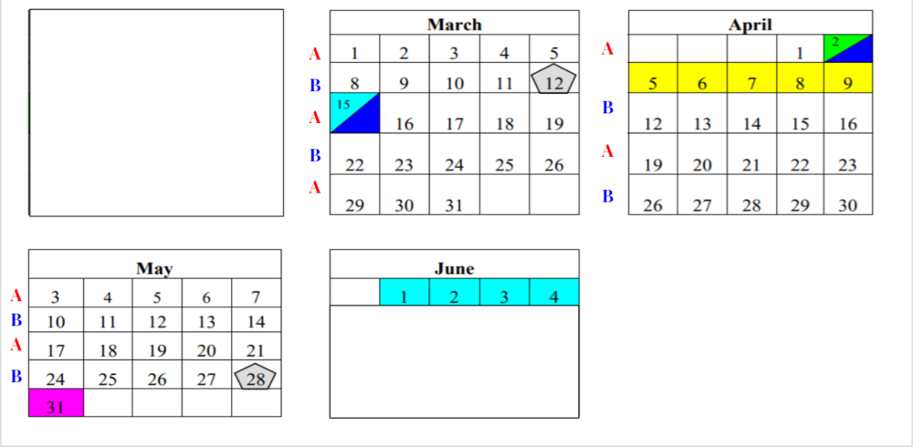 A/B Calendar