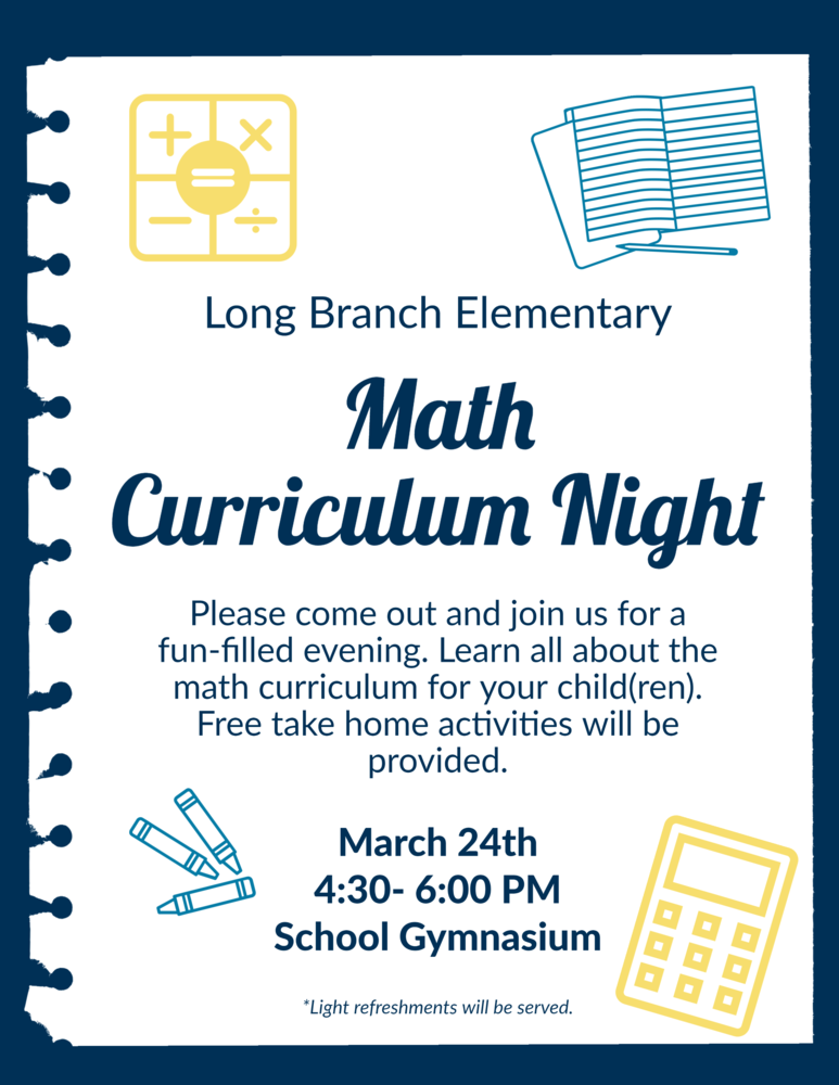 Math Curriculum Night | Long Branch Elementary