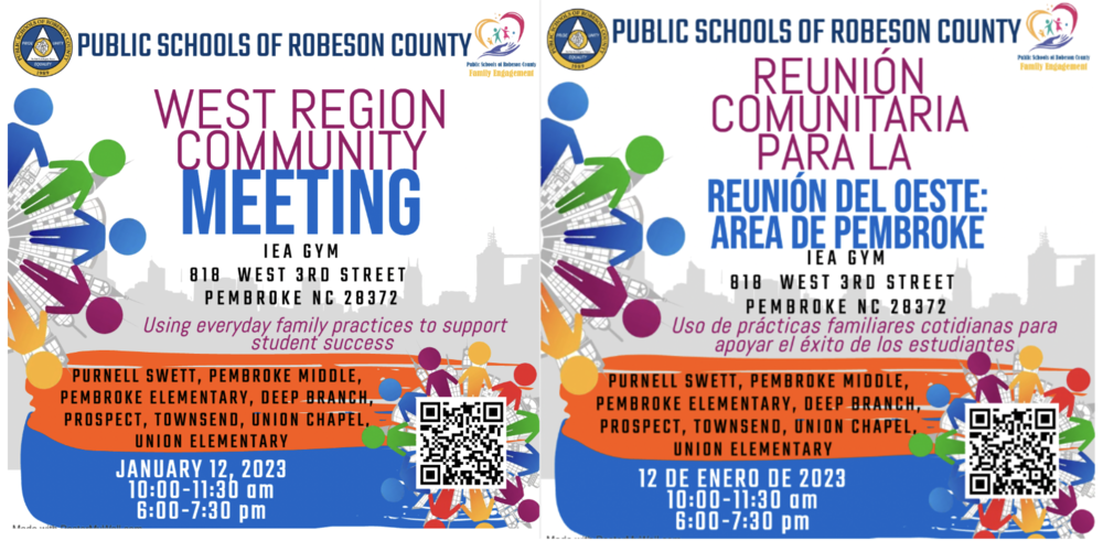 Regional Community meetings flyer