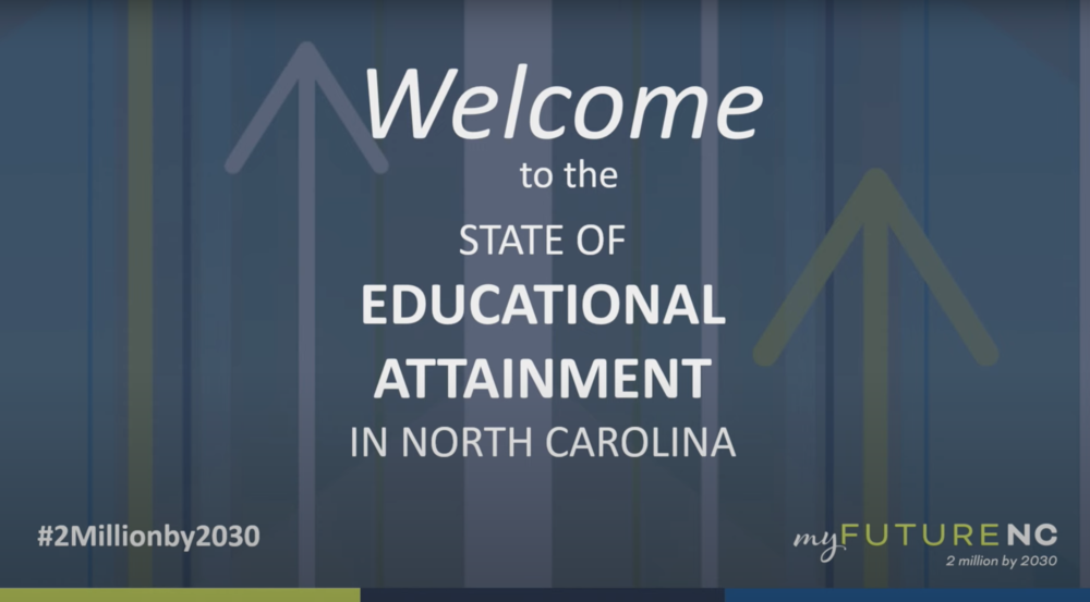 Welcome to the State of Educational Attainment in NC