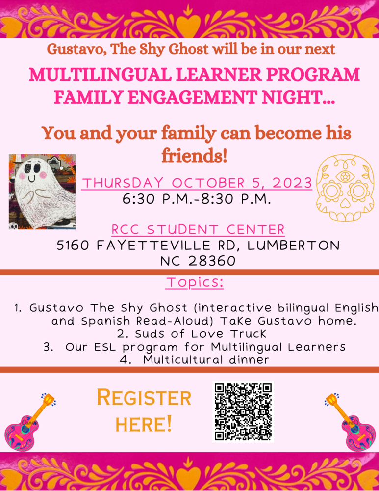 Multilingual Learner Program Family Night  Flyers