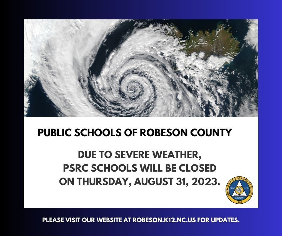 PSRC schools will be closed on Thursday due to severe weather Red