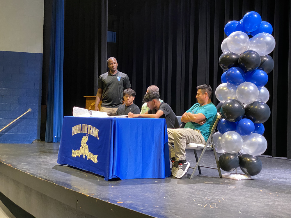 LJHS student signs with professional soccer club Lumberton Jr High School