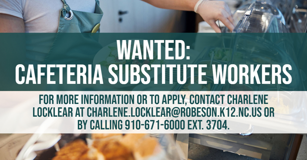 Wanted: Cafeteria Substitutes