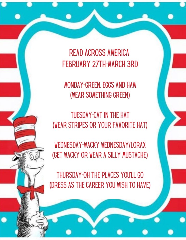 Read Across America Week Rosenwald Elementary School