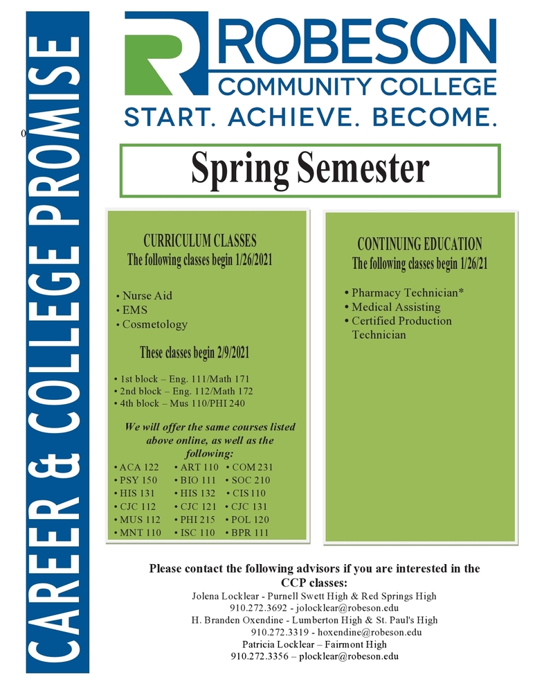Robeson Community College Career and College Promise