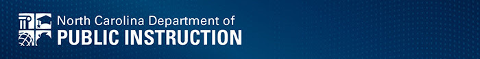 NC Department of Public Instruction banner graphic