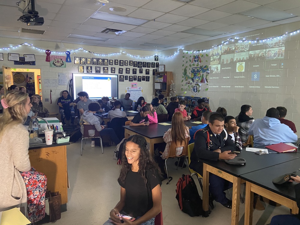 Lumberton FFA Chapter members participate in watch party