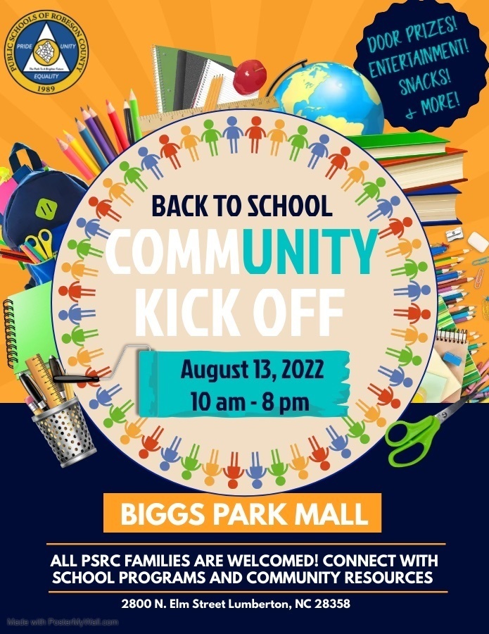 Back to School Community Kick Off Event Flyer