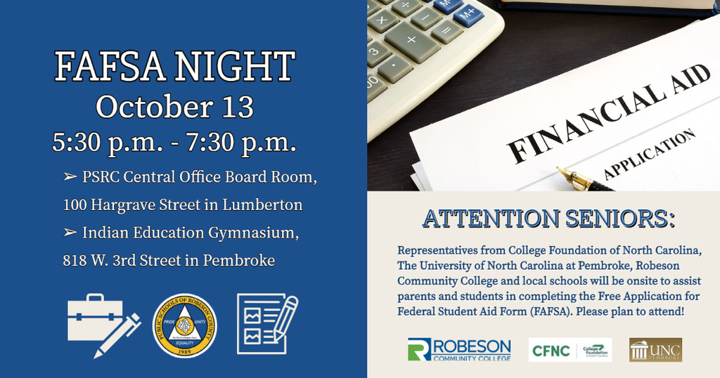 FAFSA Night flyer English