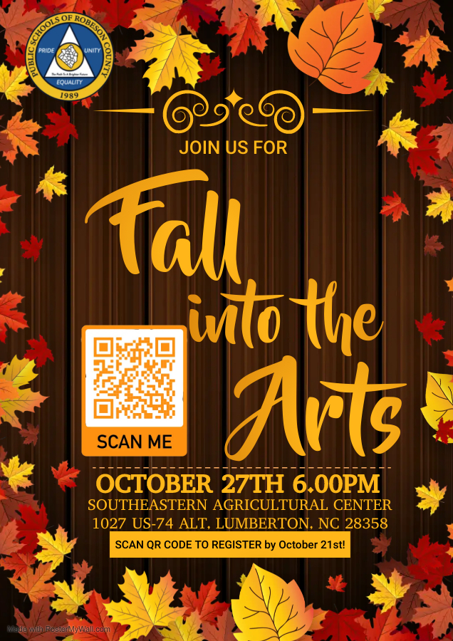 Fall into the Arts flyer English