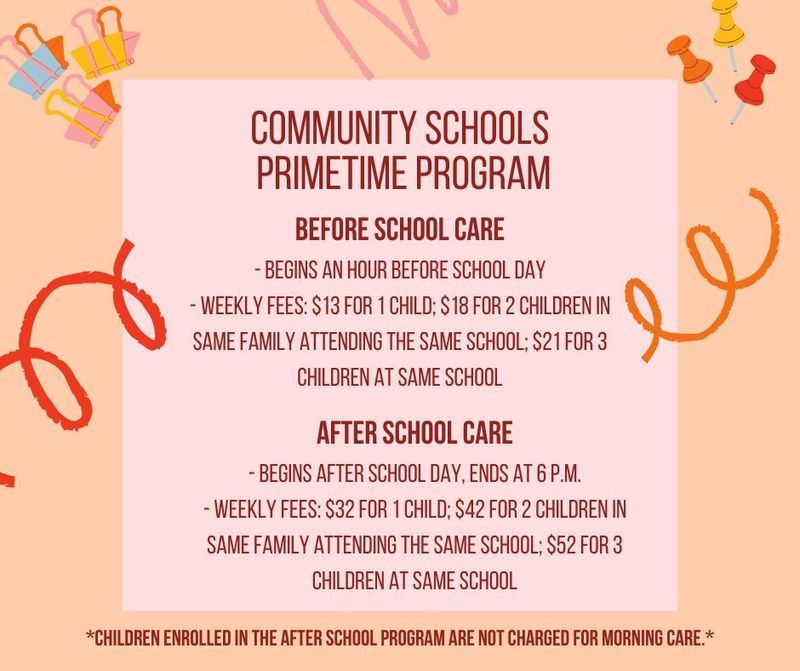 Primetime before, after school care offered beginning Aug. 29 Deep
