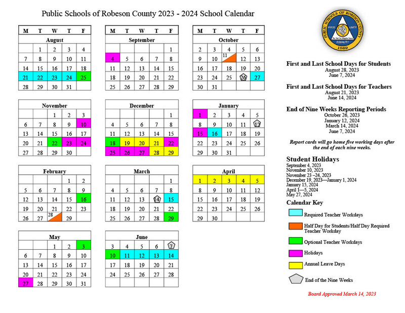 Robeson County Schools Calendar 2025 2026 A Comprehensive Overview Editable Calendar Planner 2025